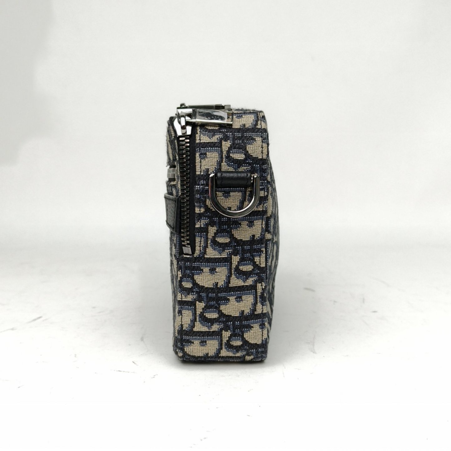 DIOR Ink Blue Canvas Sliver Hardware 2021 Safari Camera Bag 22cm-Hana Vintage