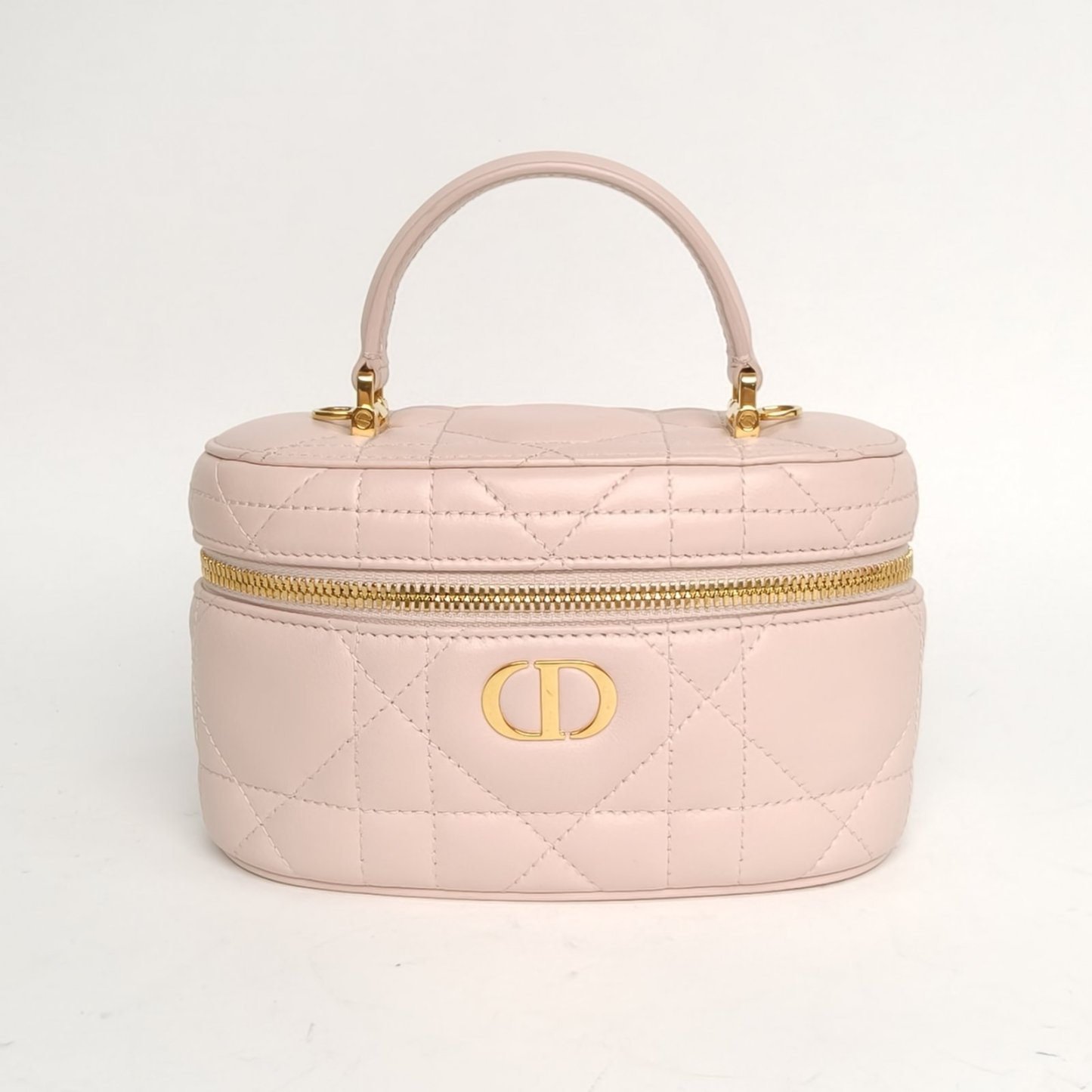 DIOR Pink Gold Hardware 2024 30 Montaigne Caro Cosmetic Bag