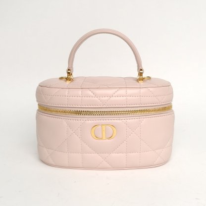 DIOR Pink Gold Hardware 2024 30 Montaigne Caro Cosmetic Bag