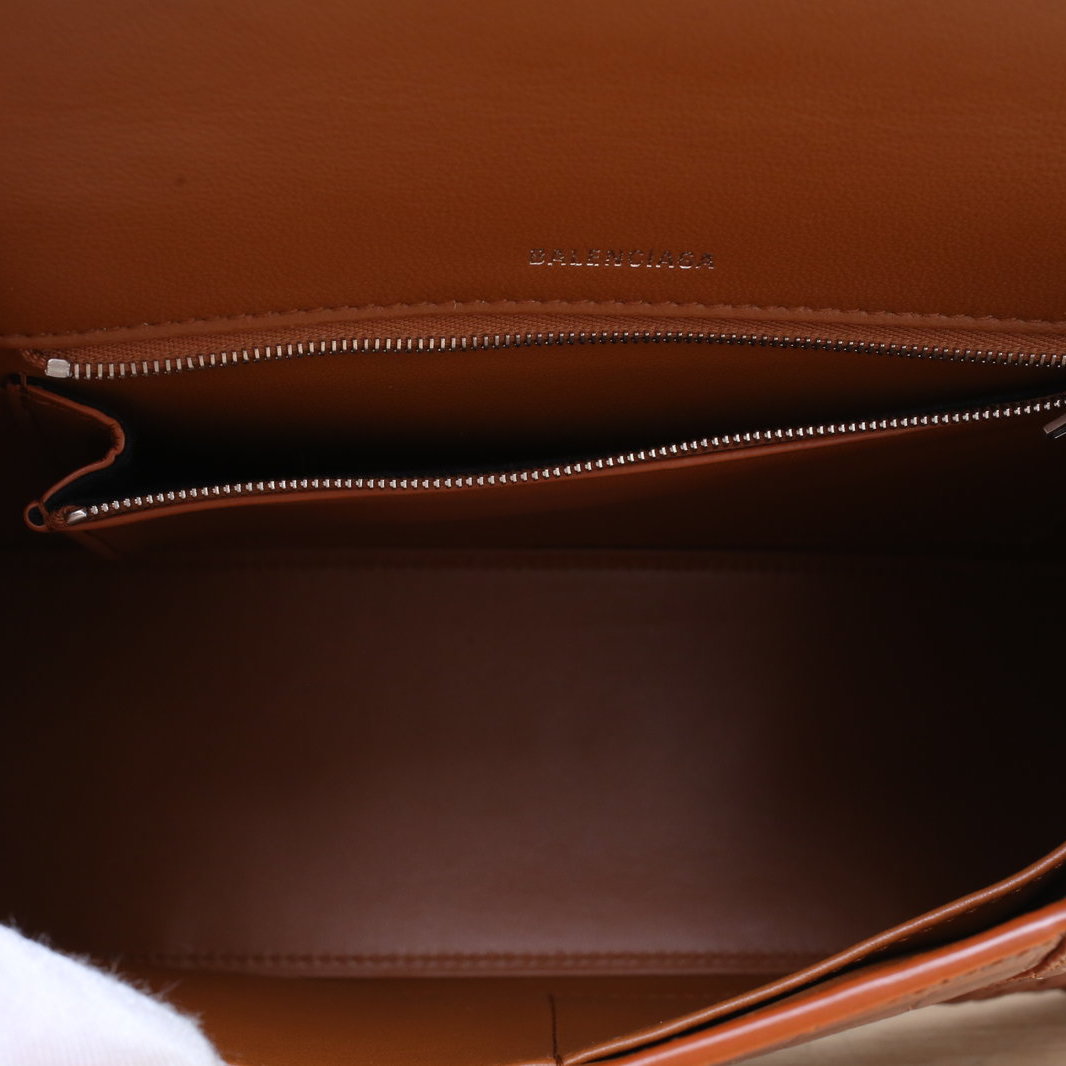 *BALENCIAGA Hourglass (M size) with Alligator Embossing-Hana Vintage