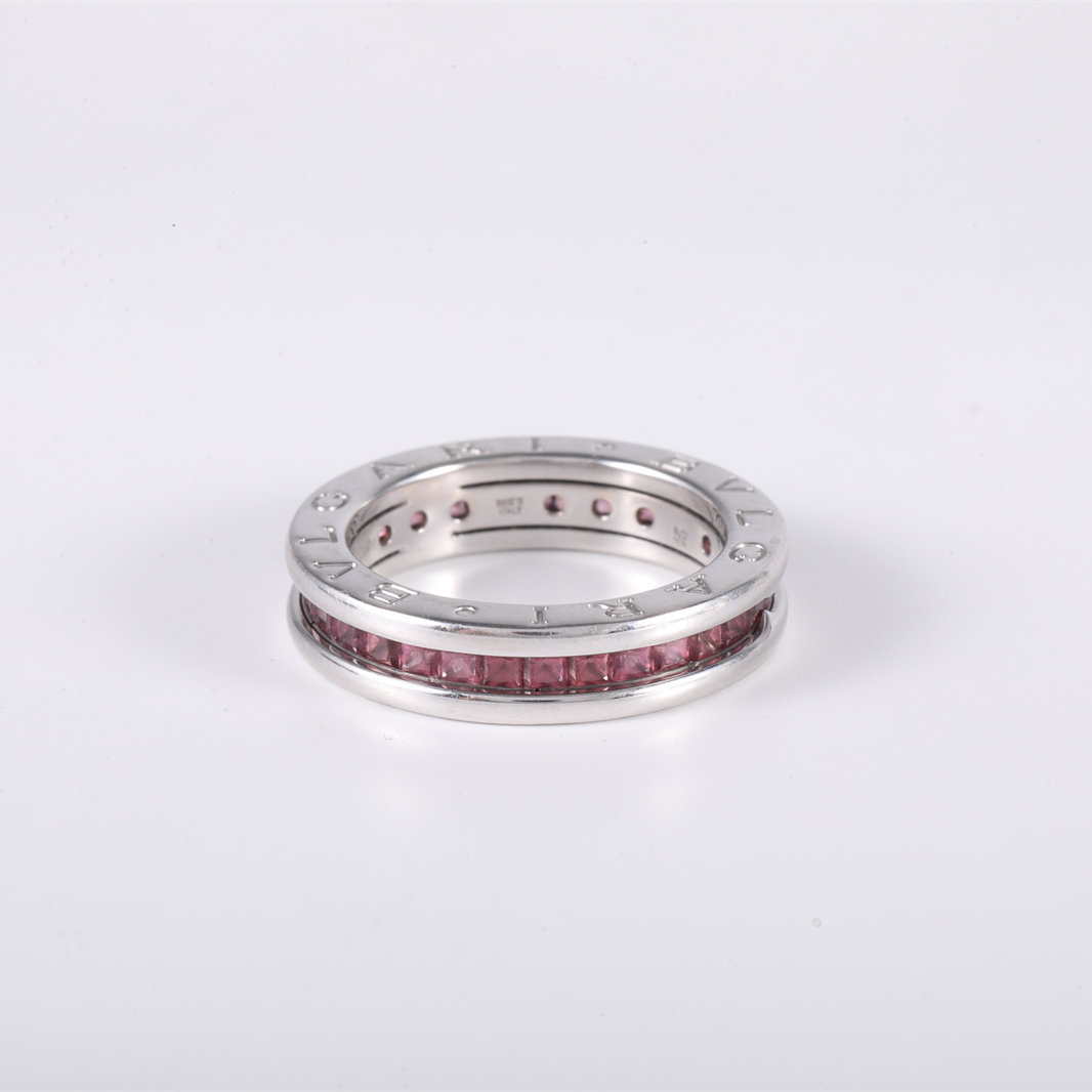 BVLGARI B.ZERO1 Coil Ring single circle Diamond Stud Earring Diamond,18K White Gold-Hana Vintage