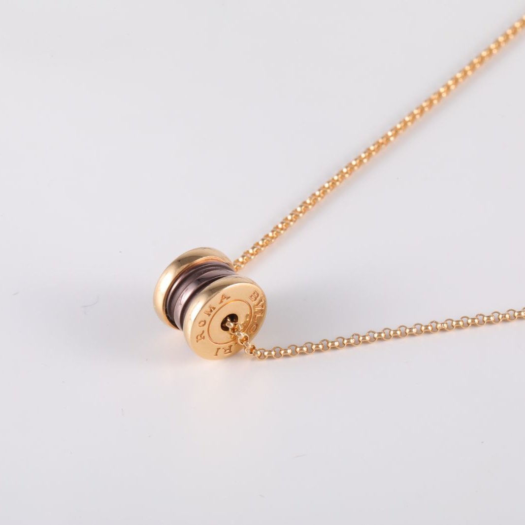 BVLGARI B.ZERO1 Serpenti Viper necklace 18K Rose Gold,Titanium-Infused Ceramic-Hana Vintage