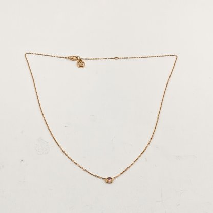 *CARTIER 18K Gold Pink Sapphire Necklace 18K Rose Gold