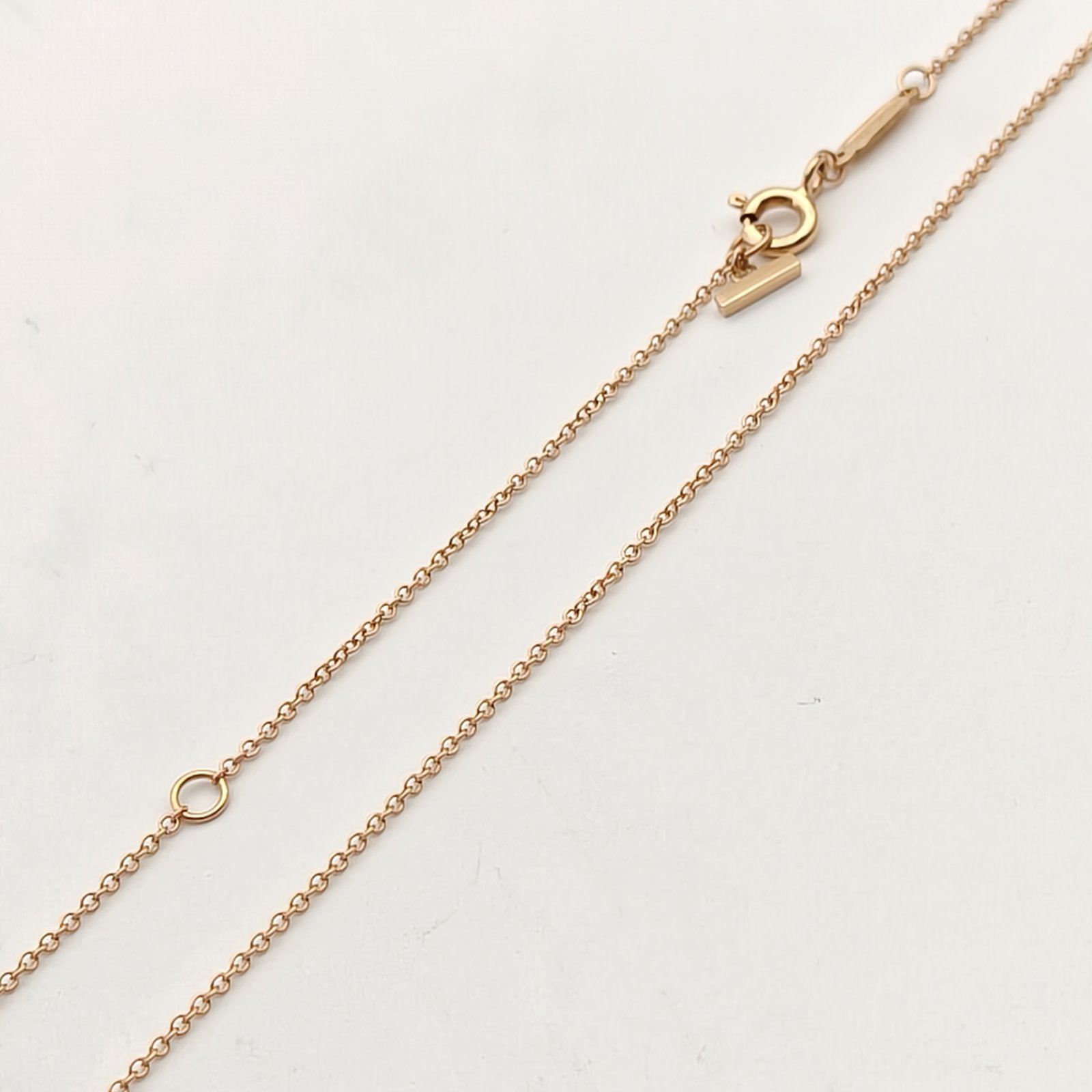 TIFFANY&CO Tiffany T Smile Necklace Small 18K Rose Gold-Hana Vintage