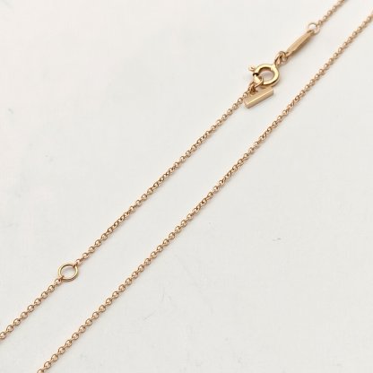 TIFFANY&CO Tiffany T Smile Necklace Small 18K Rose Gold-Hana Vintage
