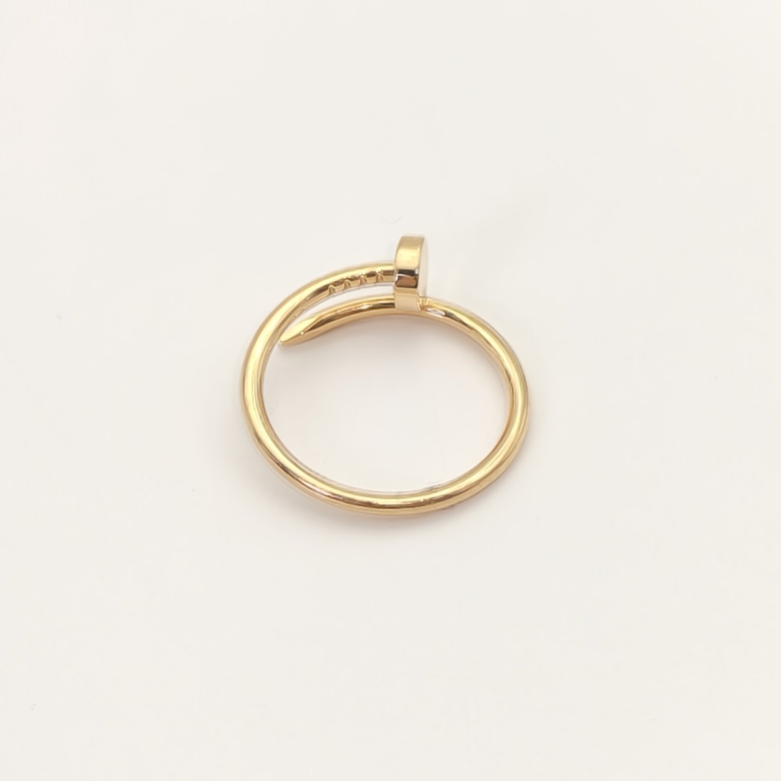 CARTIER JUSTE UN CLOU Narrow Nail Ring 18K Gold-Hana Vintage