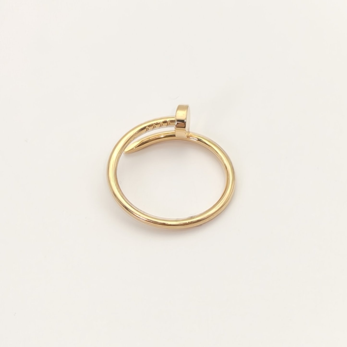 CARTIER JUSTE UN CLOU Narrow Nail Ring 18K Gold-Hana Vintage
