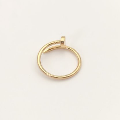 CARTIER JUSTE UN CLOU Narrow Nail Ring 18K Gold-Hana Vintage