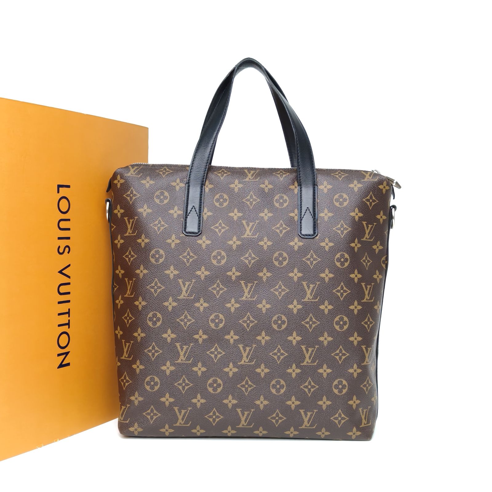 *LOUIS VUITTON Monogram PVC 2015 kitan Vertical Handheld Briefcase Pochette Metis-Hana Vintage