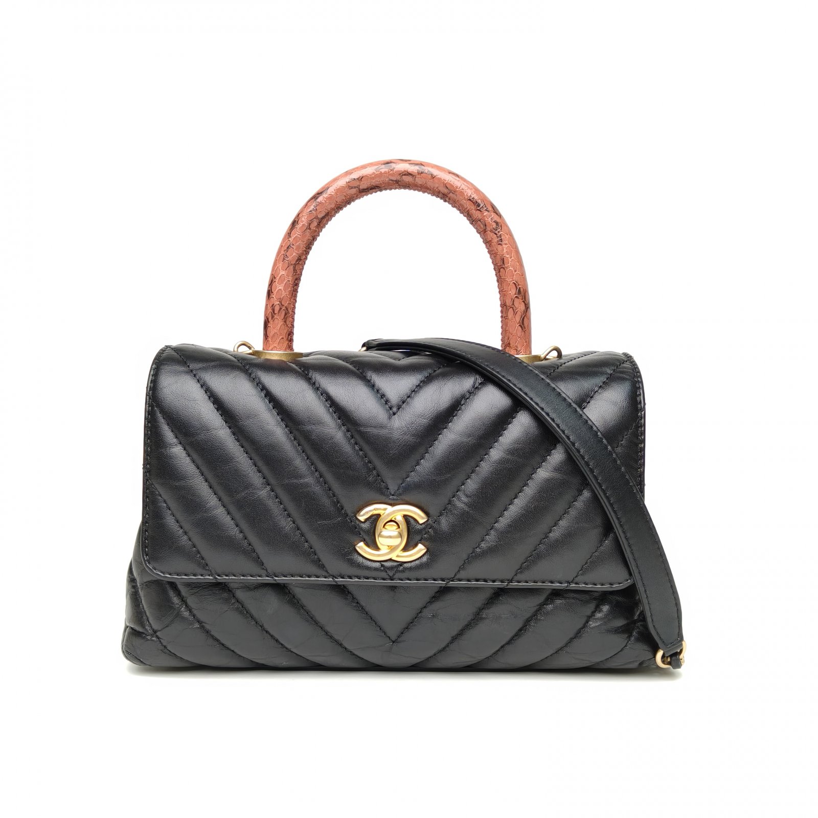*CHANEL Coco Handle Small 24cm-Hana Vintage