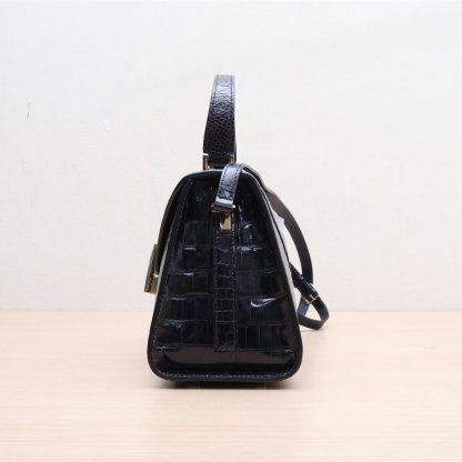 *Valextra Iside Rectangular Buckle Shoulder Bag, Small Size-Hana Vintage