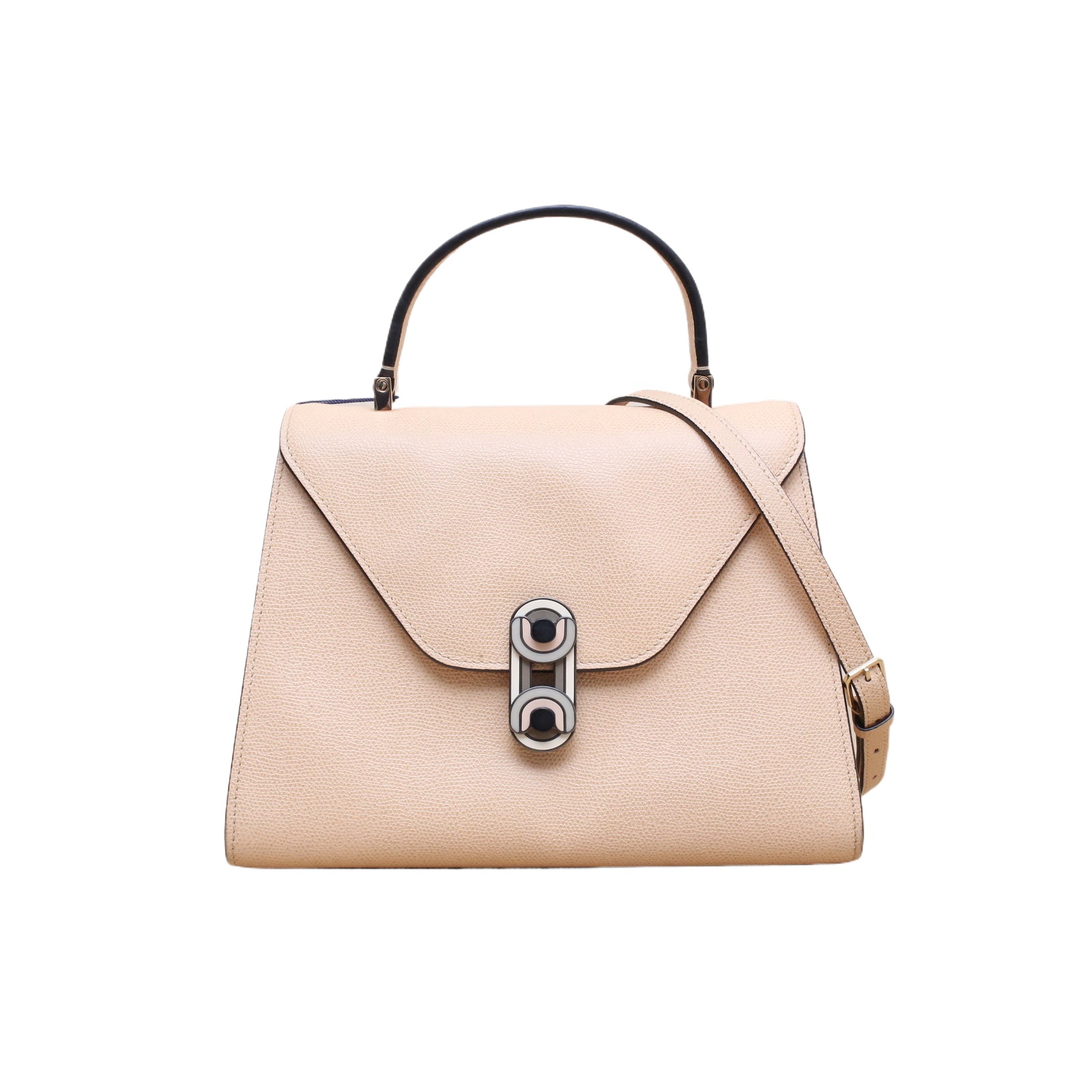 Valextra Iside Rectangular Buckle Shoulder Bag, Small Size-Hana Vintage