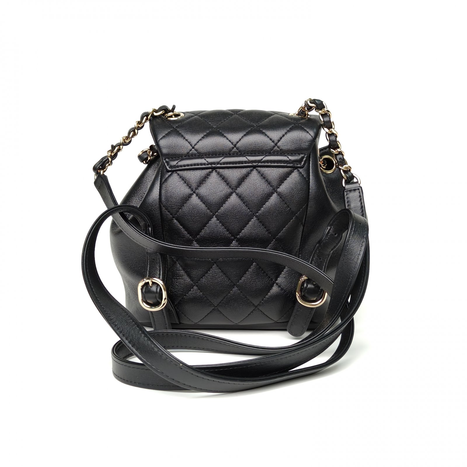 *CHANEL Duma Drawstring Flap Backpack, Single Pocket, Small Size, 18cm-Hana Vintage