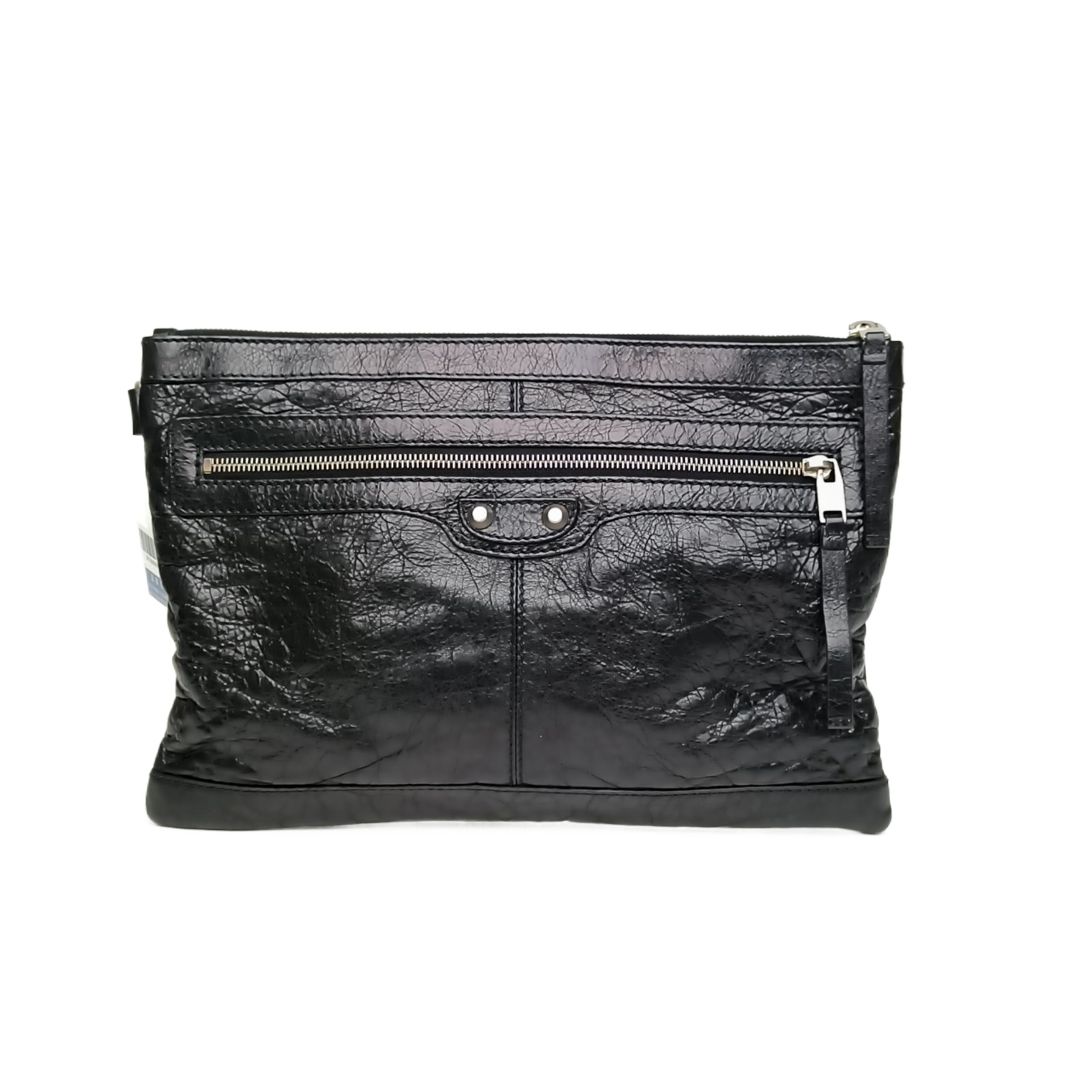 BALENCIAGA Black机车手拿包-Hana Vintage