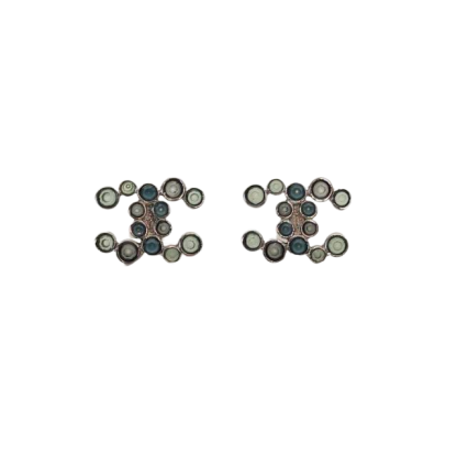 CHANEL 18S Colored Diamond Earrings Alloy-Hana Vintage