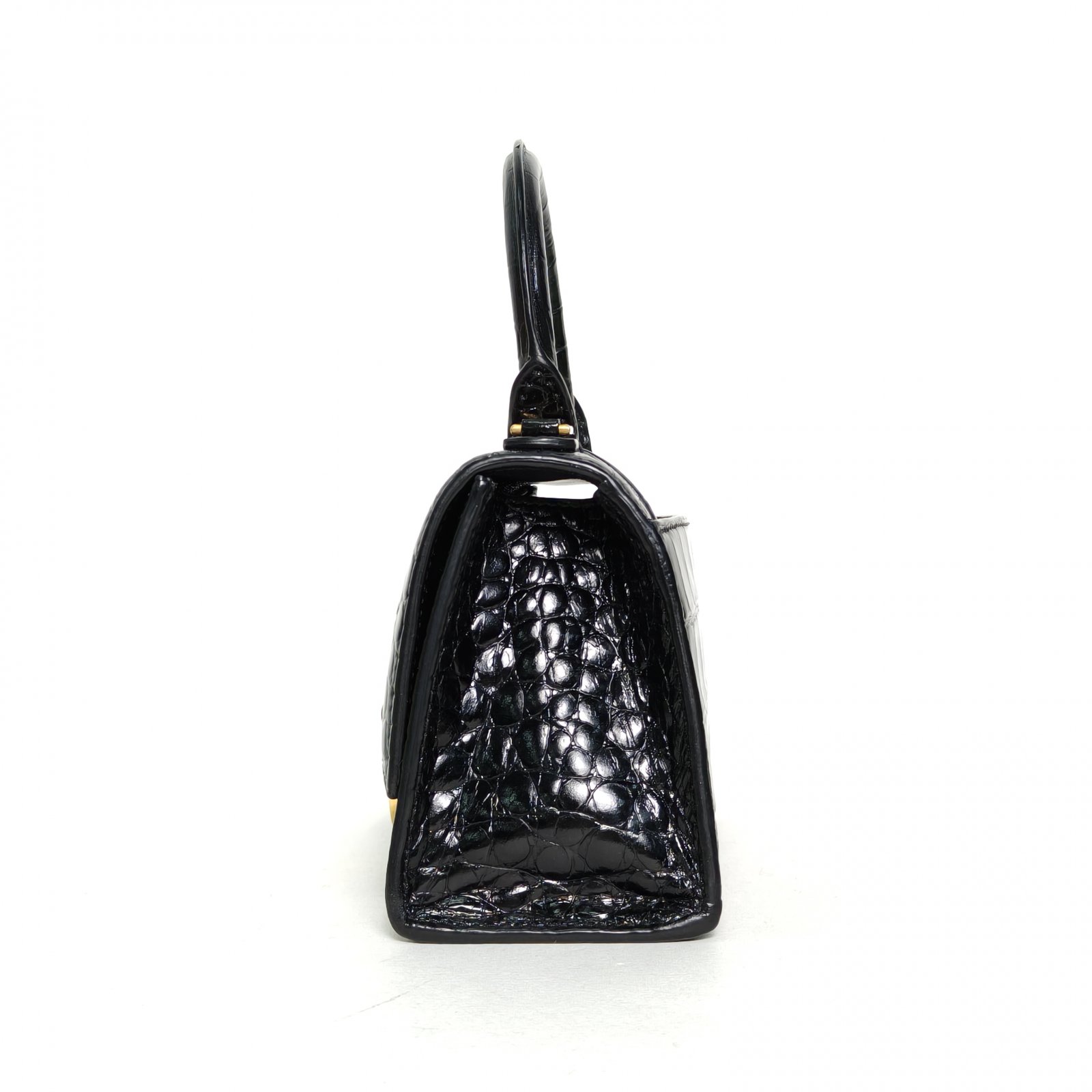 *BALENCIAGA Hourglass XS size Crocodile Embossed-Hana Vintage