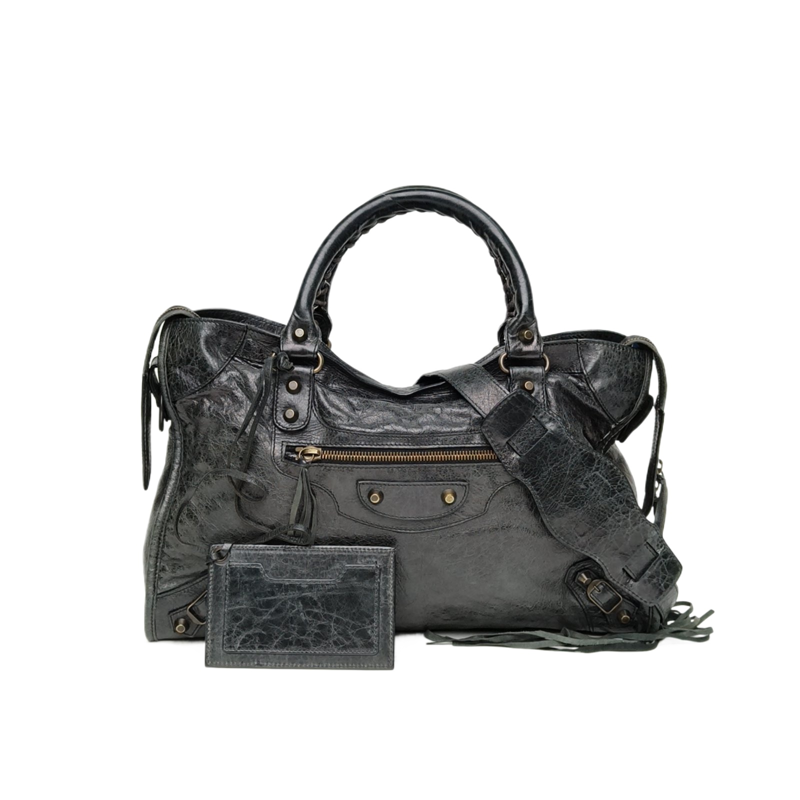 *BALENCIAGA CLASSIC CITY Motorcycle Bag Medium 38-Hana Vintage