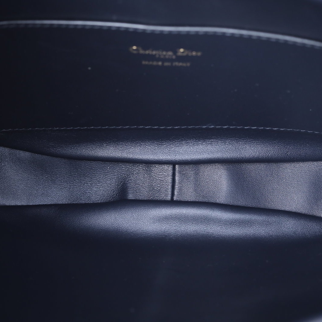 DIOR Ink blue canvas, gold hardware, 2024 Bucket Bag Nolita, Hanging Basket Bag with detachable shoulder strap