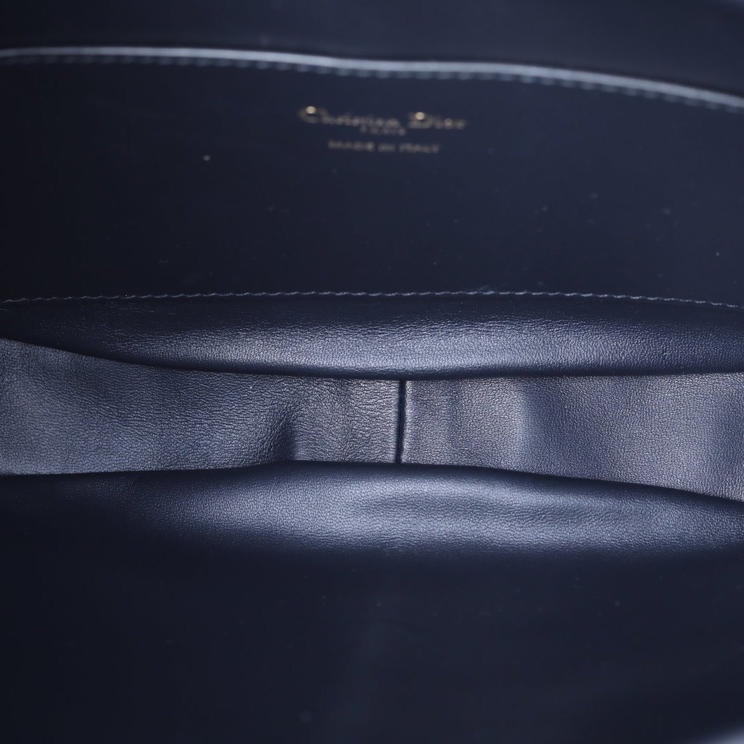 DIOR Ink blue canvas, gold hardware, 2024 Bucket Bag Nolita, Hanging Basket Bag with detachable shoulder strap