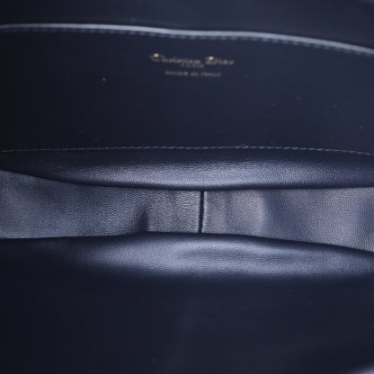 DIOR Ink blue canvas, gold hardware, 2024 Bucket Bag Nolita, Hanging Basket Bag with detachable shoulder strap