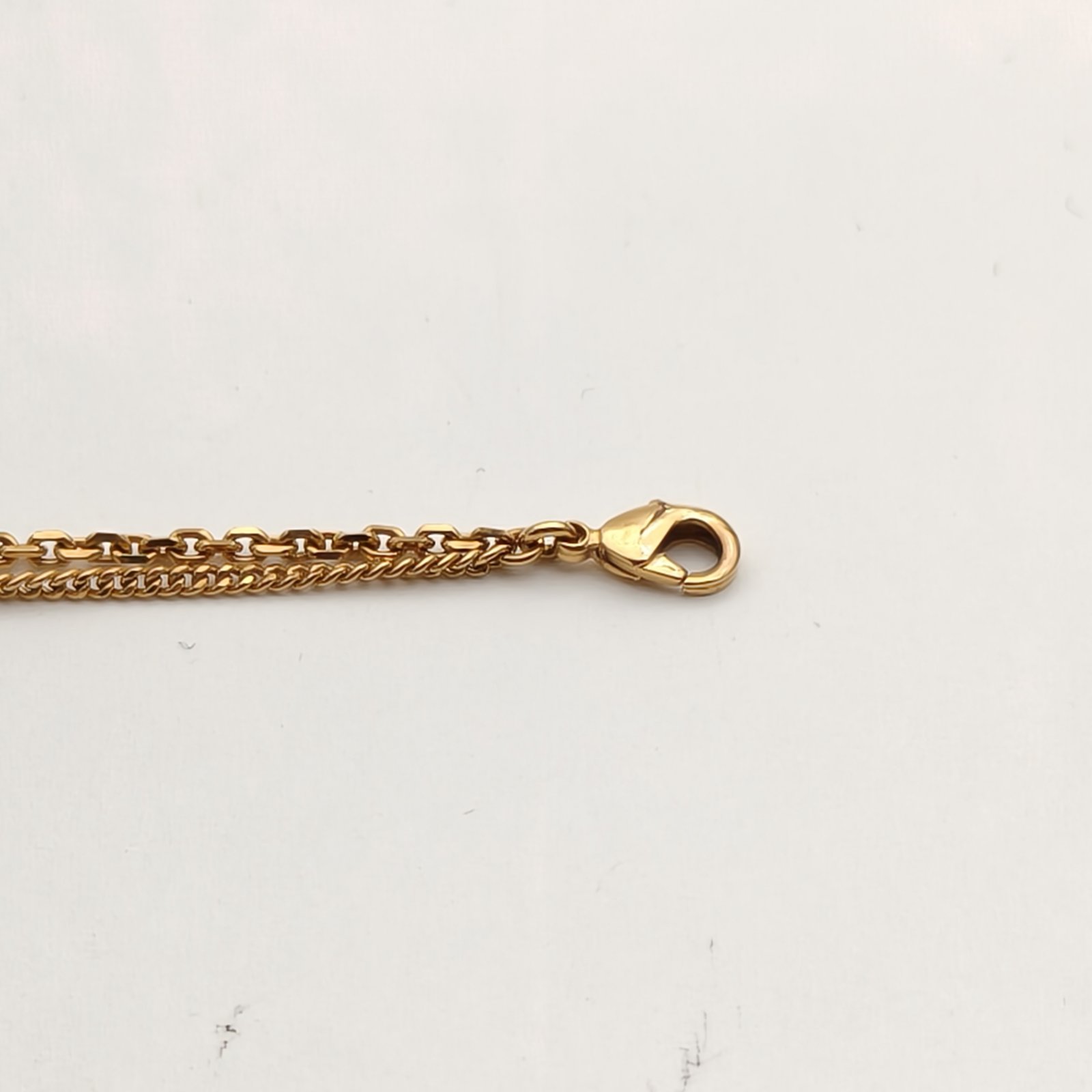 DIOR CD Star Double Chain Bracelet Alloy