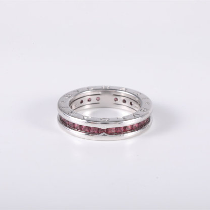BVLGARI B.ZERO1 Coil Ring single circle Diamond Stud Earring Diamond,18K White Gold-Hana Vintage