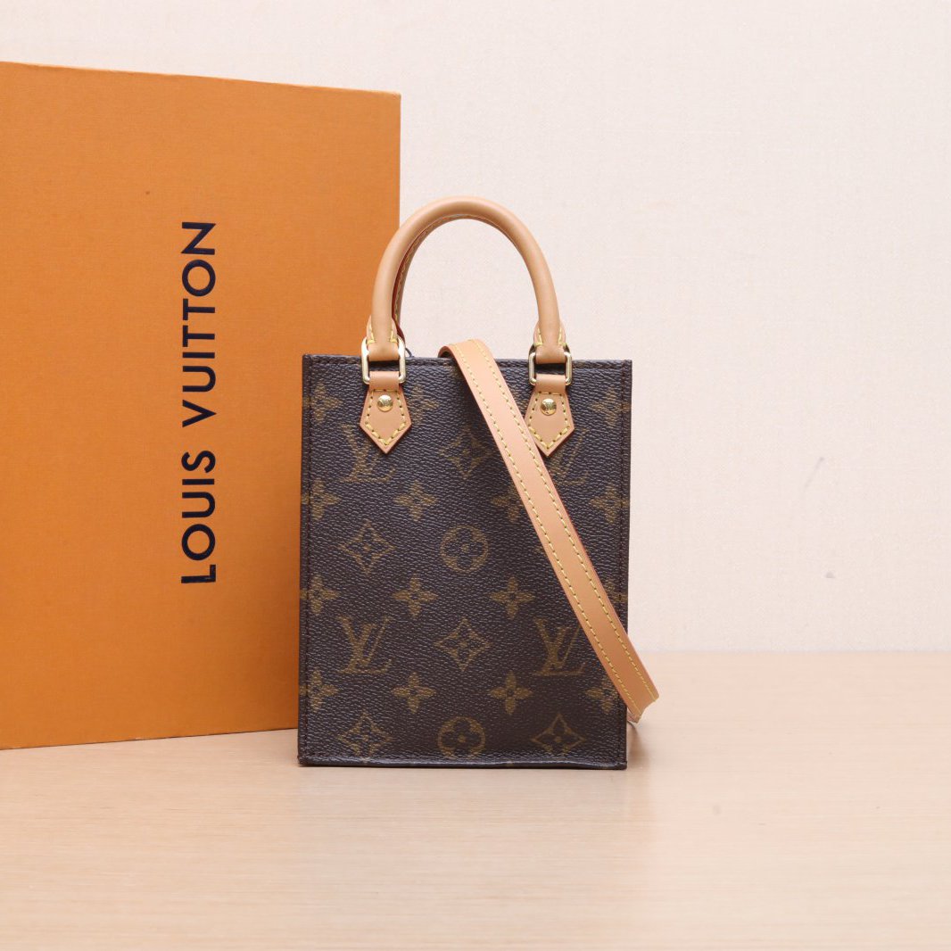 *LOUIS VUITTON PETIT SAC PLAT Piano Score Bag 14-Hana Vintage