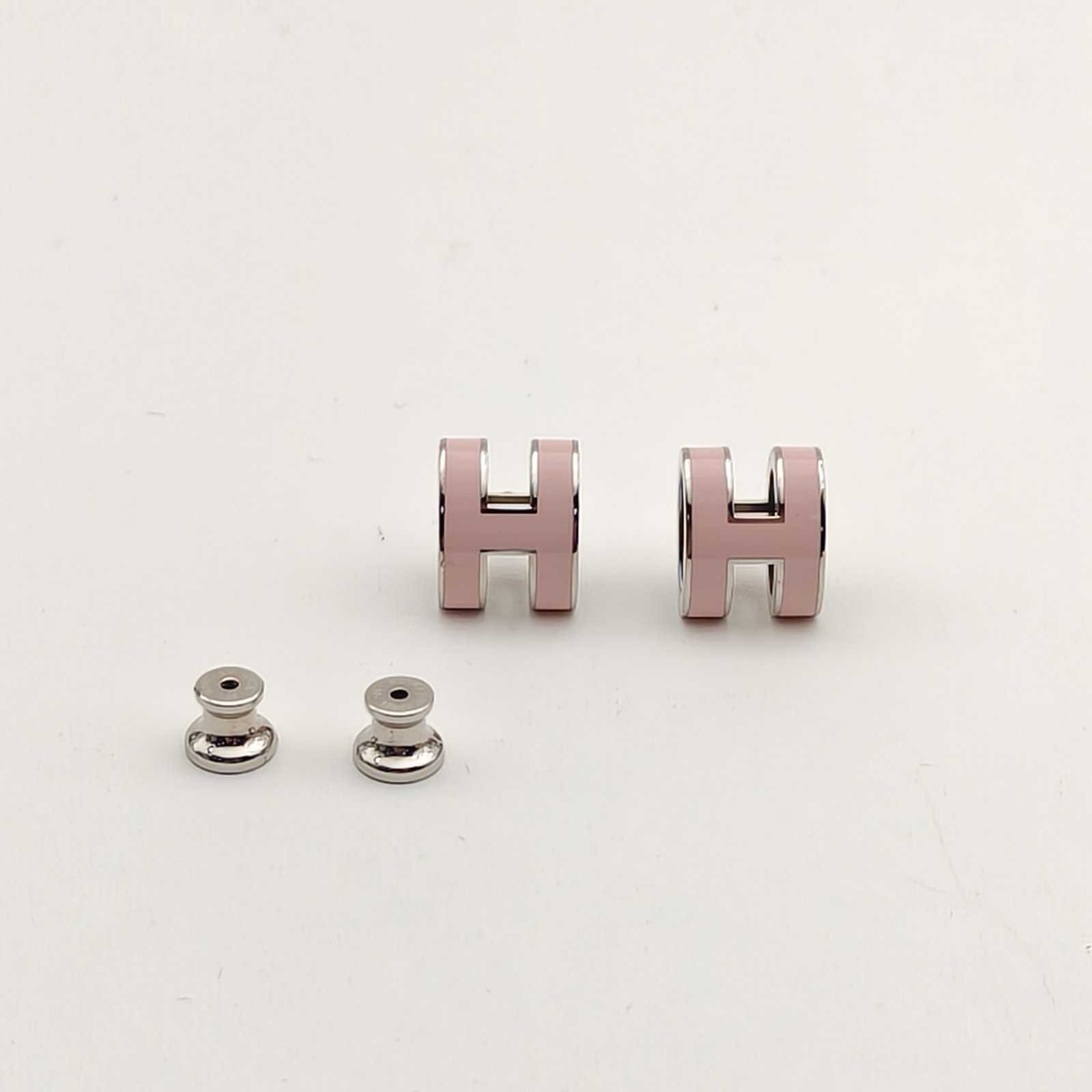 HERMES Pop H Earrings Small Alloy