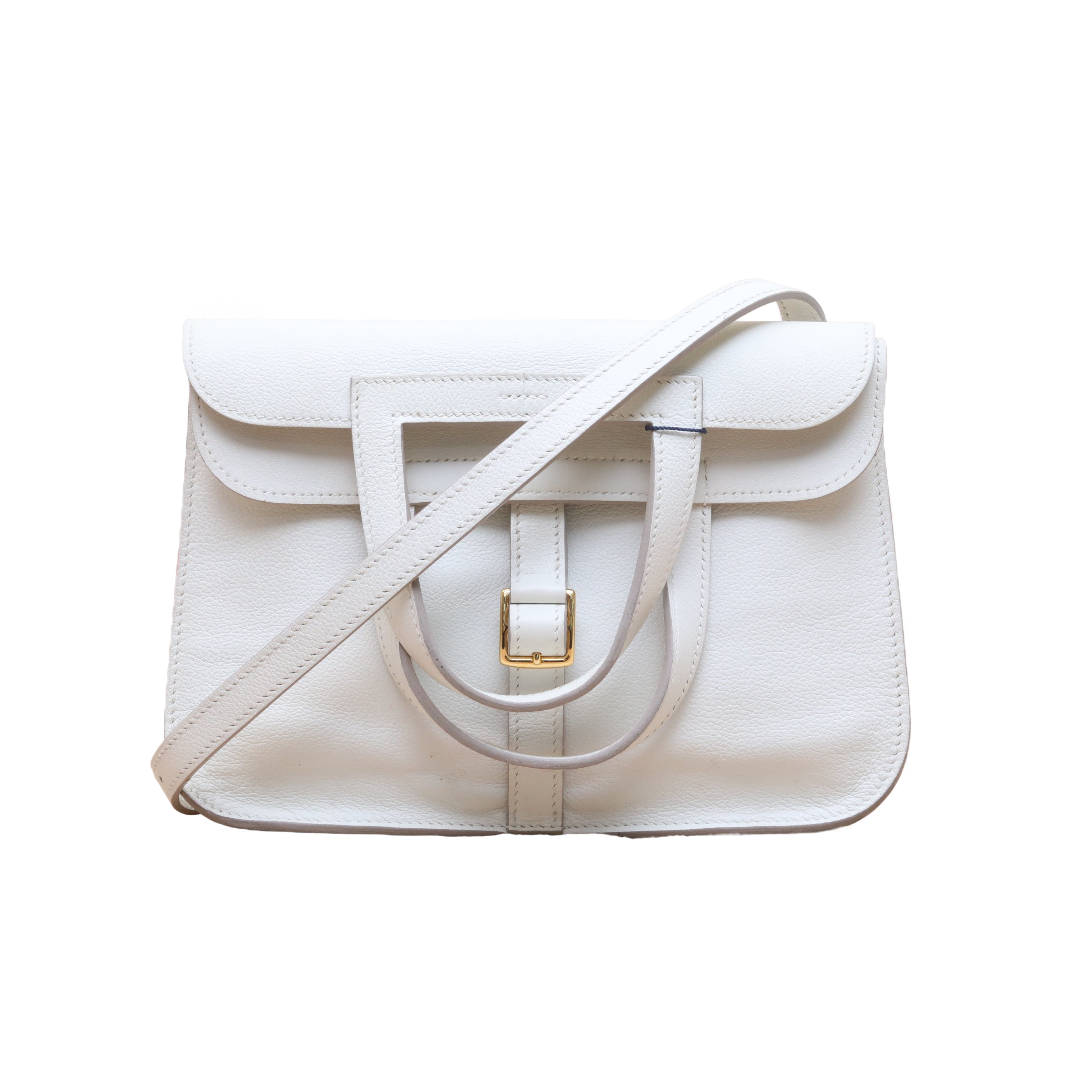 HERMES Halzan 25 Double-Handle Shoulder Bag