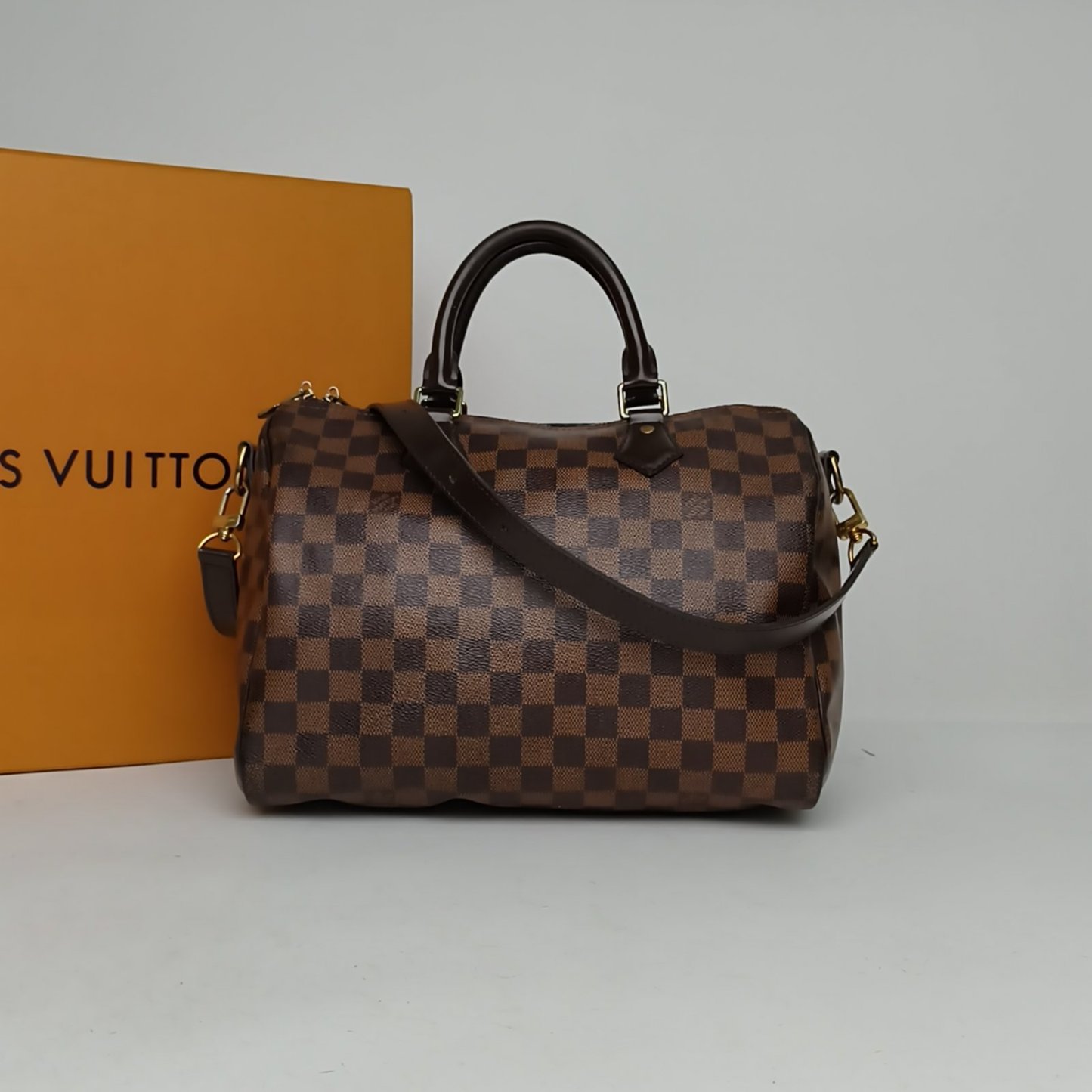 *LOUIS VUITTON Speedy 30 with Shoulder Strap-Hana Vintage
