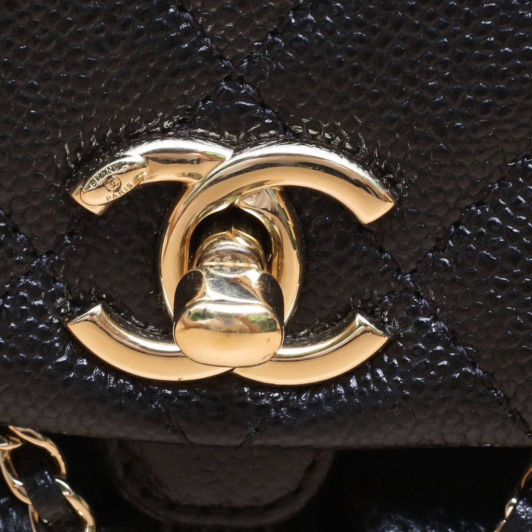 *CHANEL 23P Duma Drawstring Flap Backpack with Double Pockets, Small Size, 18cm-Hana Vintage