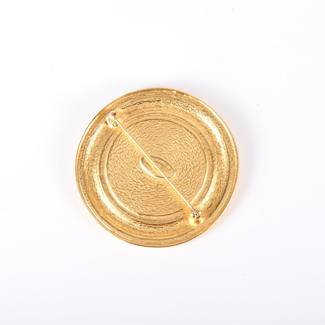 CHANEL Vintage Cambon Brooch 5*5cm Alloy-Hana Vintage