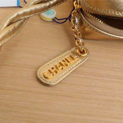 CHANEL Vintage Twisted Strap Crossbody Bag, Gold, 1997