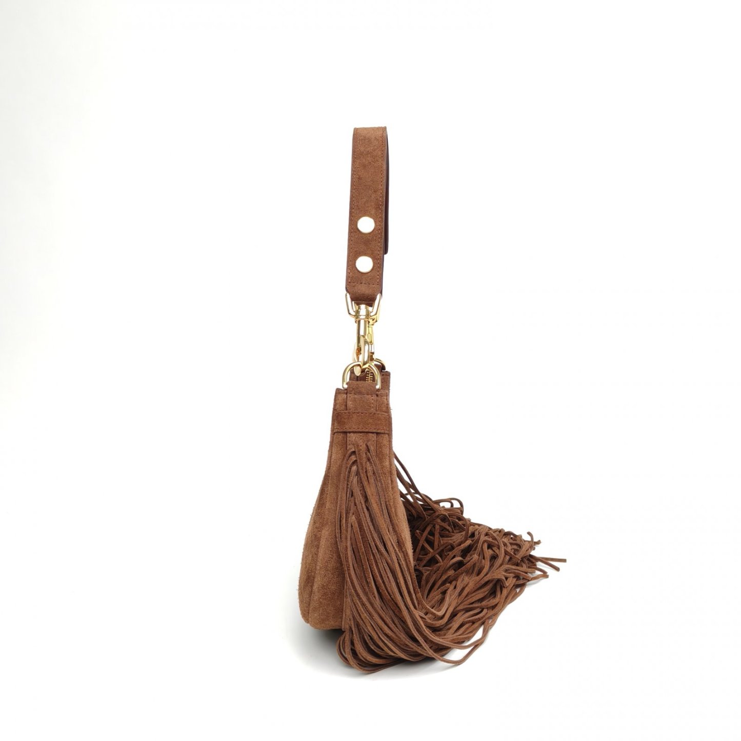 *CELINE Brown Suede Gold Hardware AVA Tassel-Hana Vintage