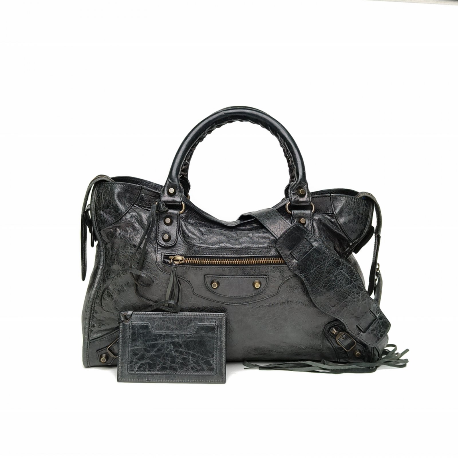 *BALENCIAGA CLASSIC CITY Motorcycle Bag Medium 38-Hana Vintage