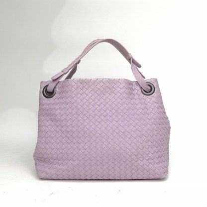 BOTTEGA VENETA Purple Classic Woven Shoulder Bag-Hana Vintage