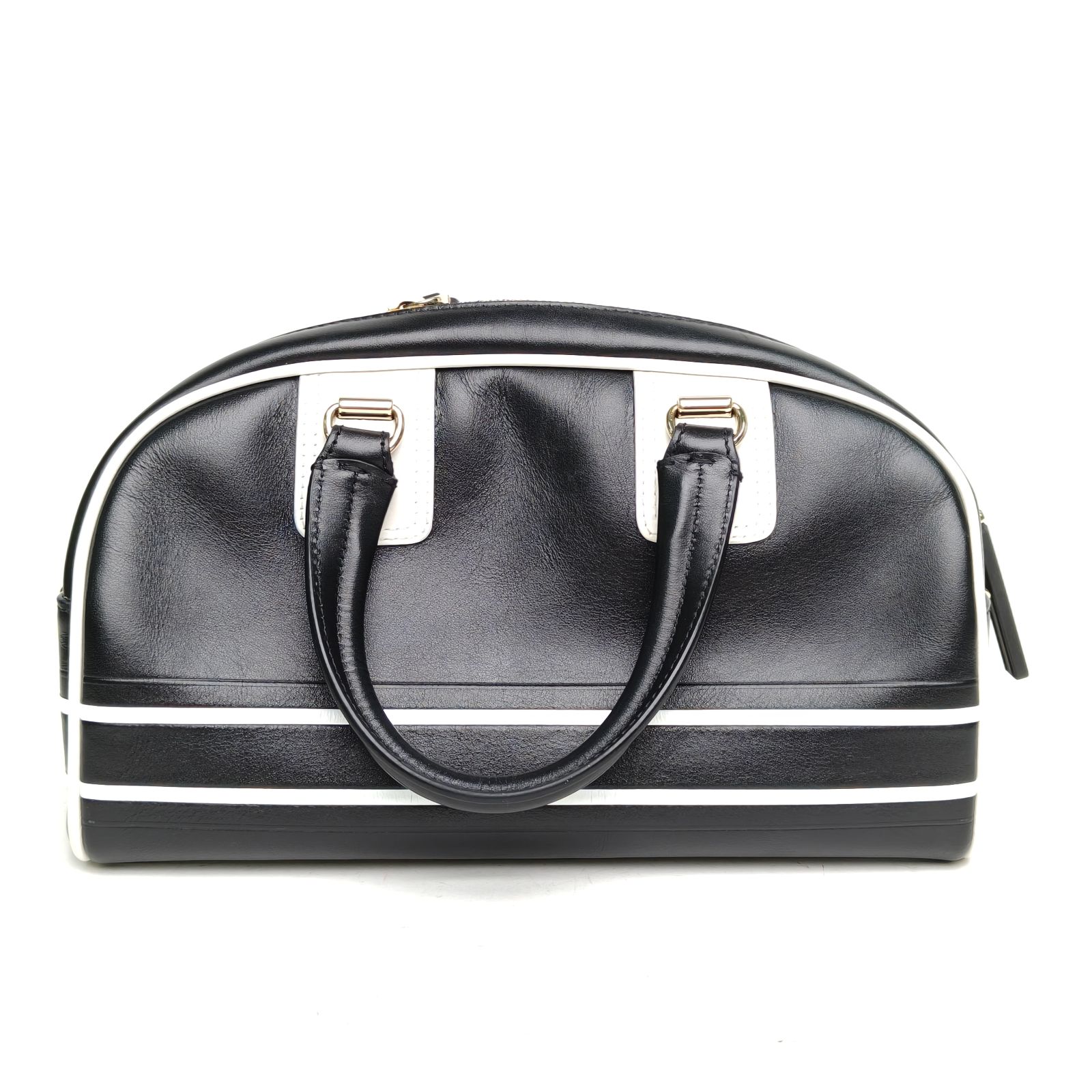DIOR Black and White Gold Hardware 2022 Dior Vibe Bolide 24cm-Hana Vintage