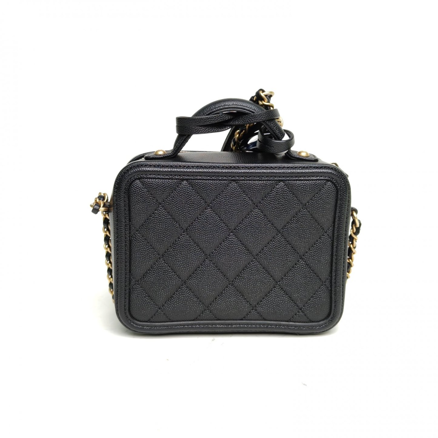 CHANEL Vanity Case Camera Bag, Horizontal Version, with Handle, Small Size, 17cm-Hana Vintage