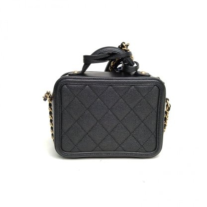 CHANEL Vanity Case Camera Bag, Horizontal Version, with Handle, Small Size, 17cm-Hana Vintage
