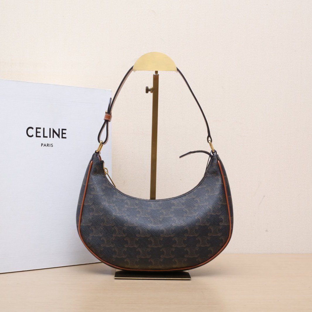 *CELINE AVA Shoulder Bag Medium Size with Arc de Triomphe Print-Hana Vintage