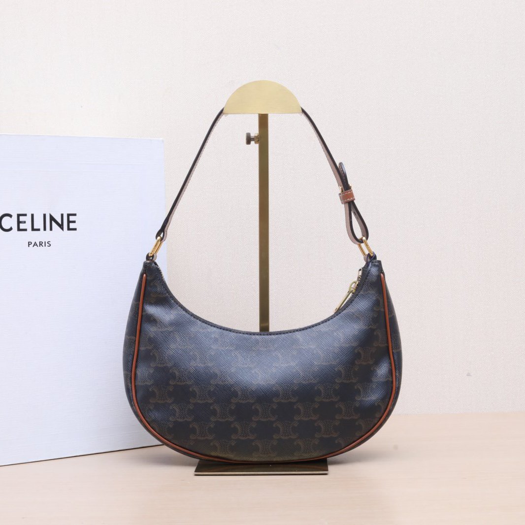 *CELINE AVA Shoulder Bag Medium Size with Arc de Triomphe Print-Hana Vintage
