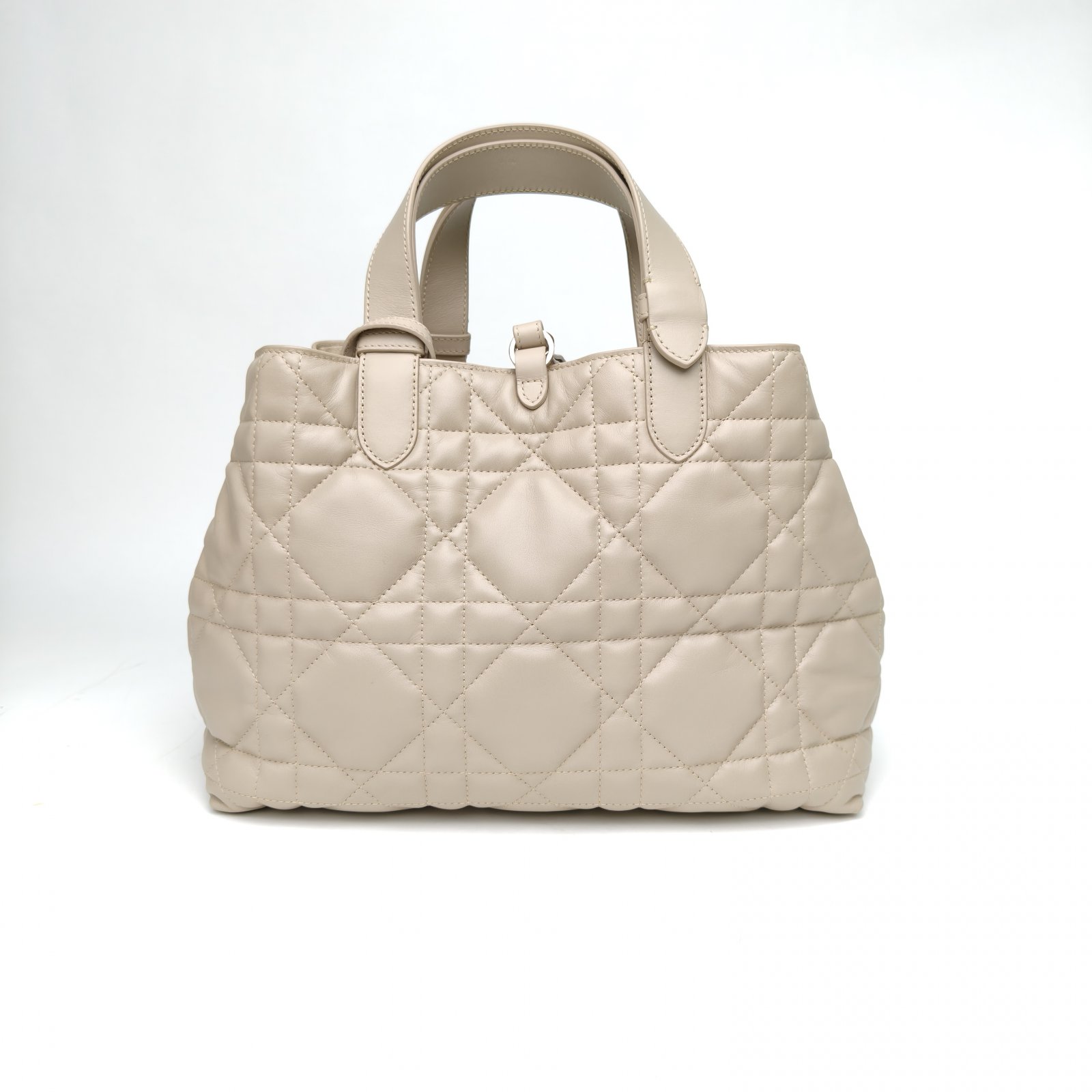 *DIOR Beige Gold Hardware 2023 Toujours Handbag Shoulder Bag Medium 28.5-Hana Vintage