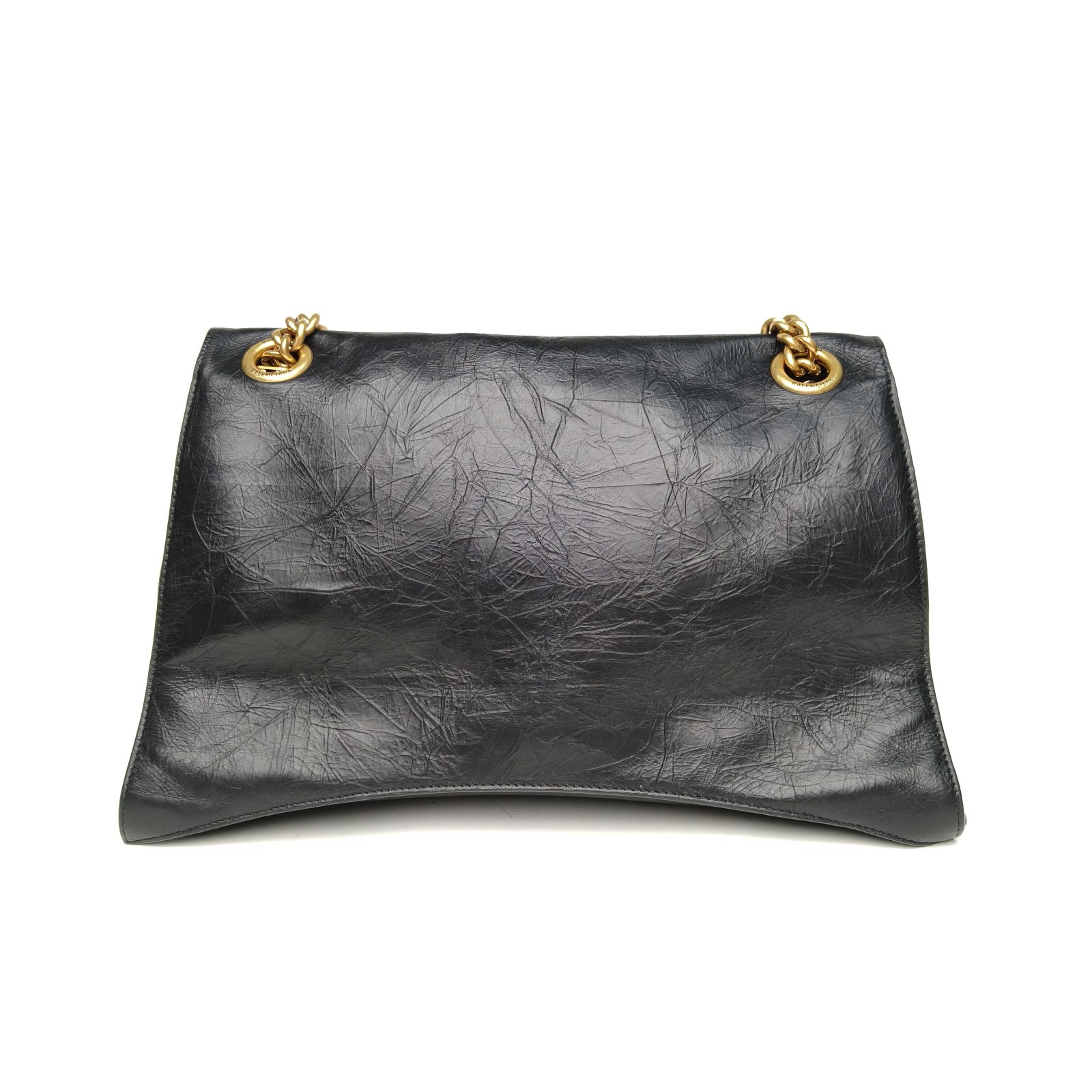 *BALENCIAGA CRUSH Hourglass Vintage Distressed Handheld Shoulder Bag Large-Hana Vintage