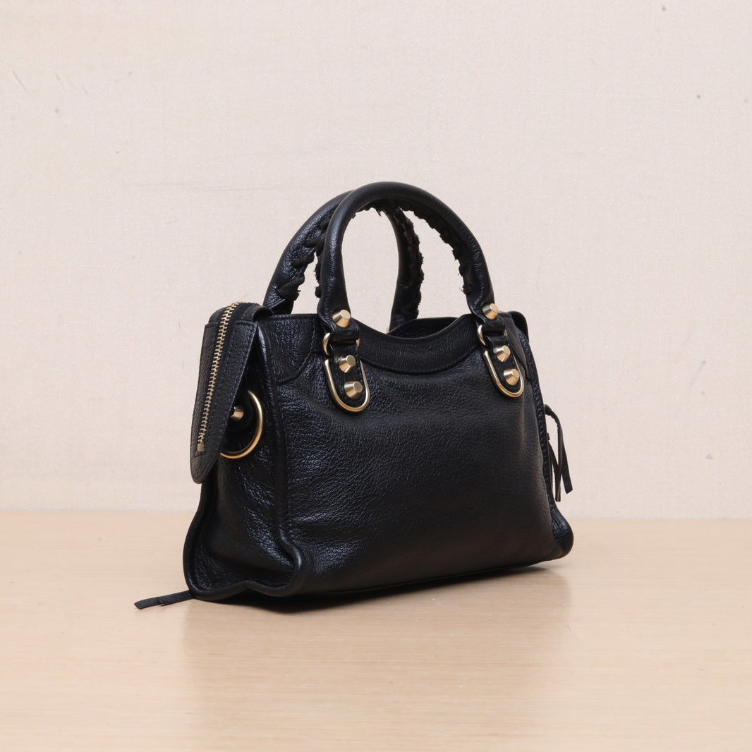 *BALENCIAGA CLASSIC CITY Motorcycle Bag Mini 25-Hana Vintage