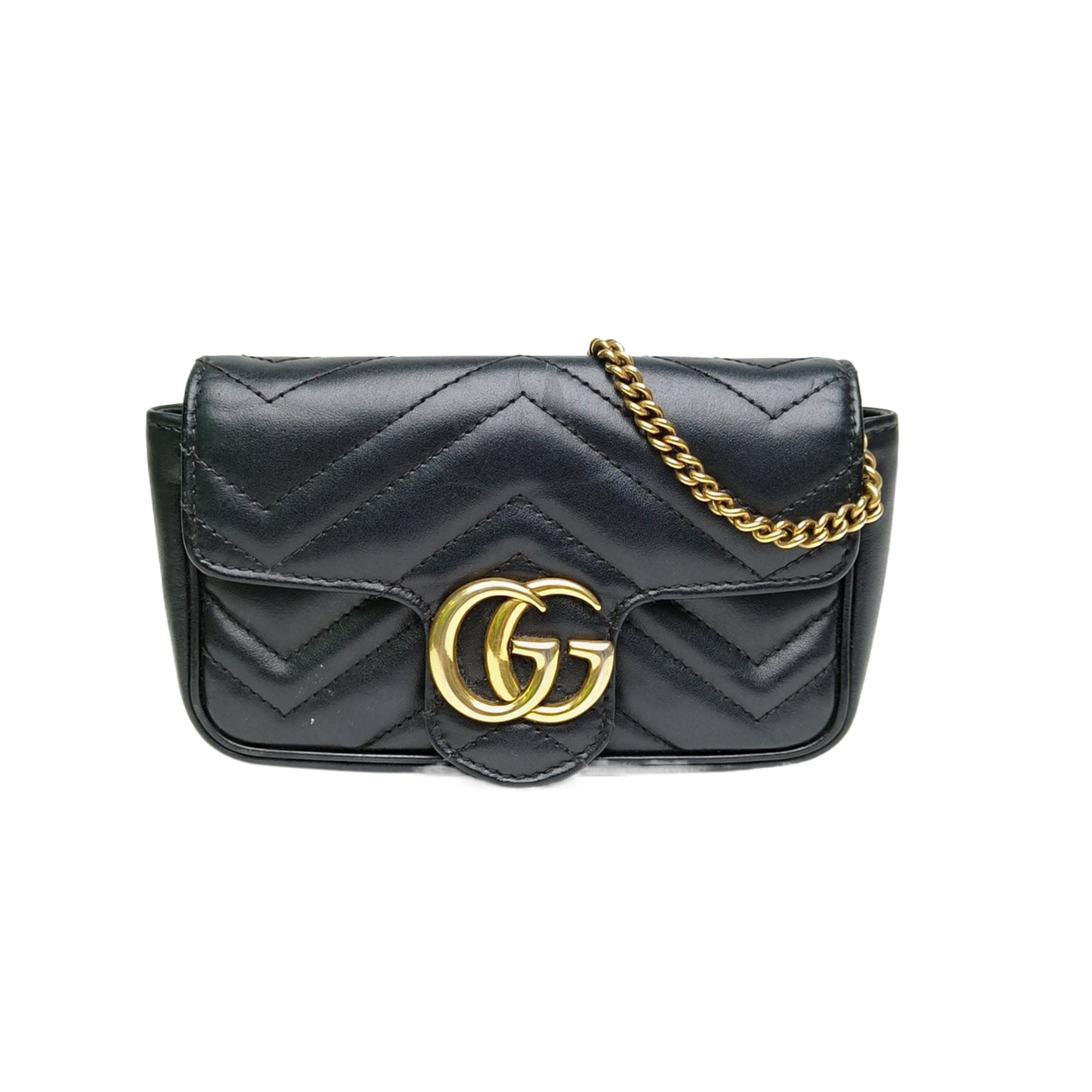 GUCCI GG Marmont Shoulder Bag Ultra Mini 16.5-Hana Vintage