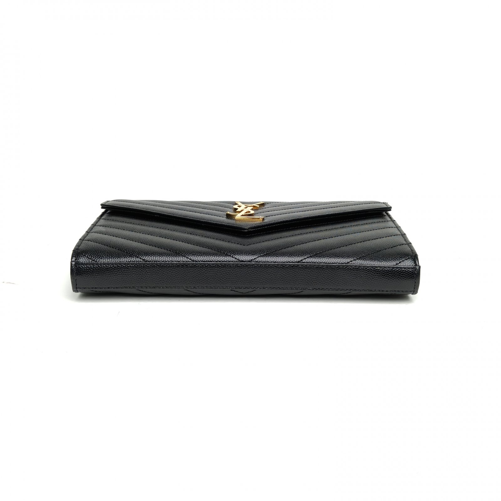 *SAINT LAURENT CASSANDRA WOC Herringbone Envelope Chain Bag-Hana Vintage