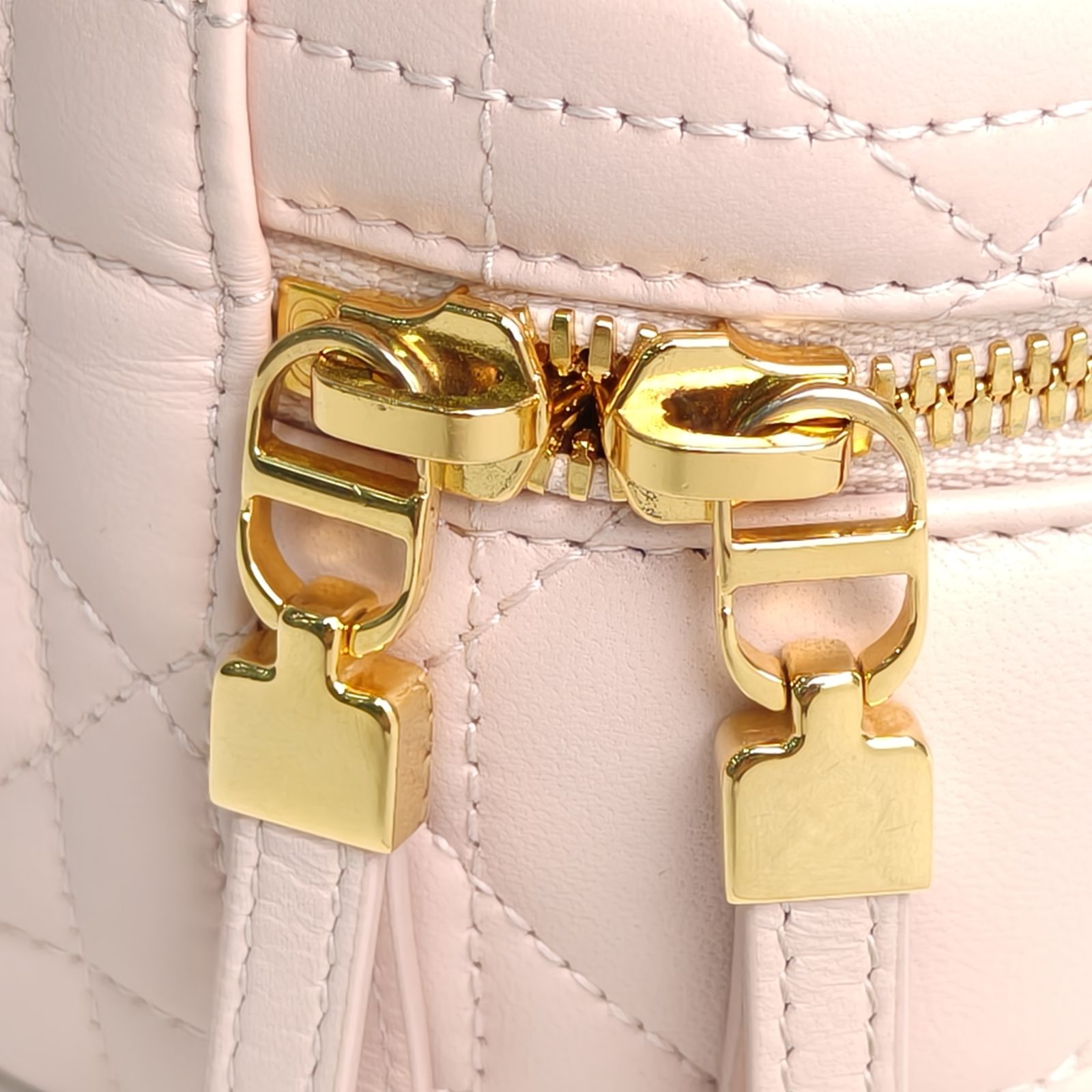 DIOR Pink Gold Hardware 2024 30 Montaigne Caro Cosmetic Bag