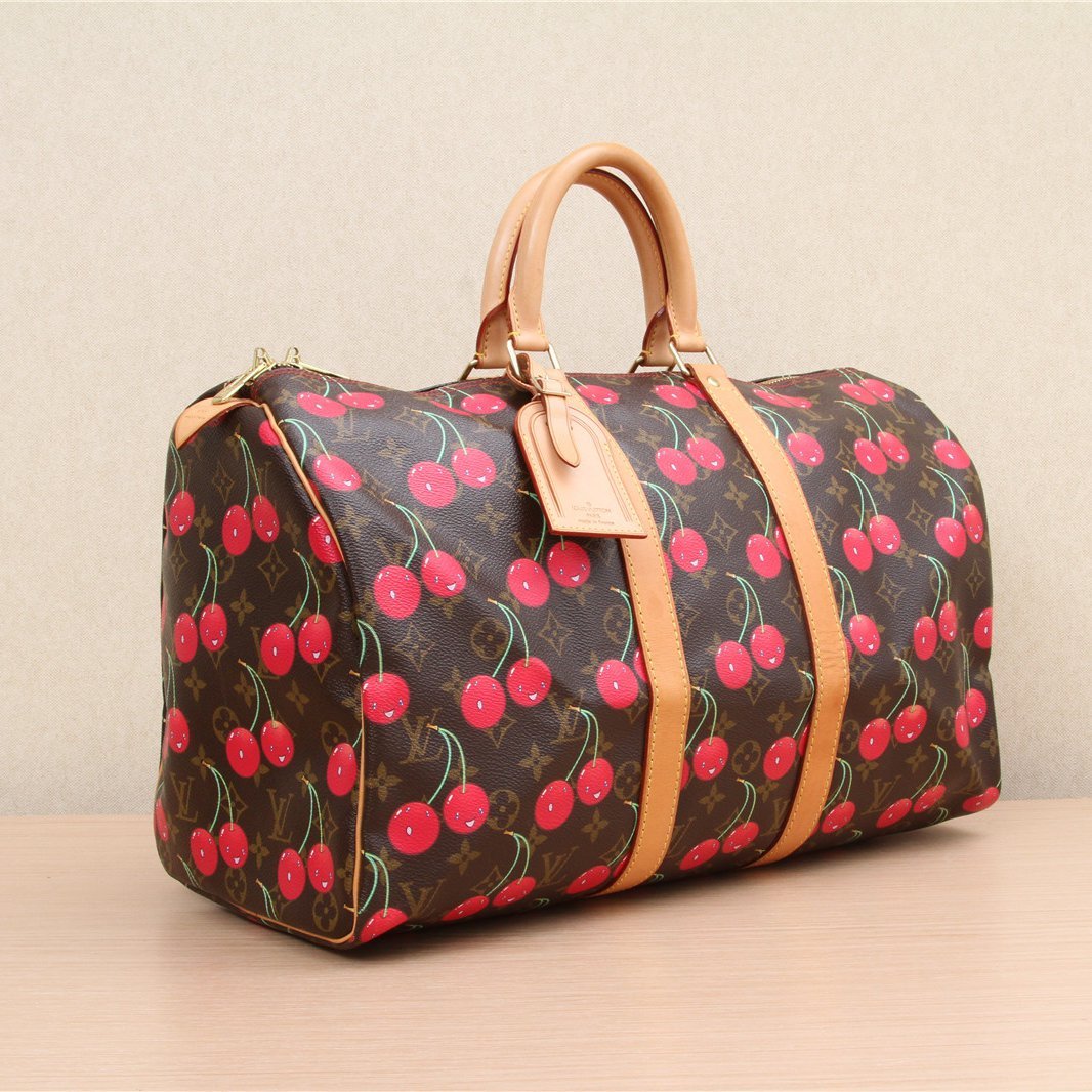 LOUIS VUITTON Vintage Takashi Murakami Cherry Keepall 45