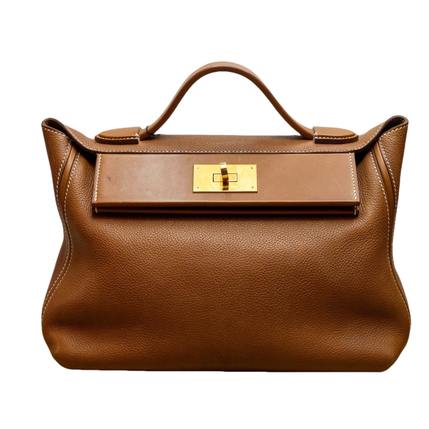 HERMES Hermes 2424 Saddle Leather C STAMP