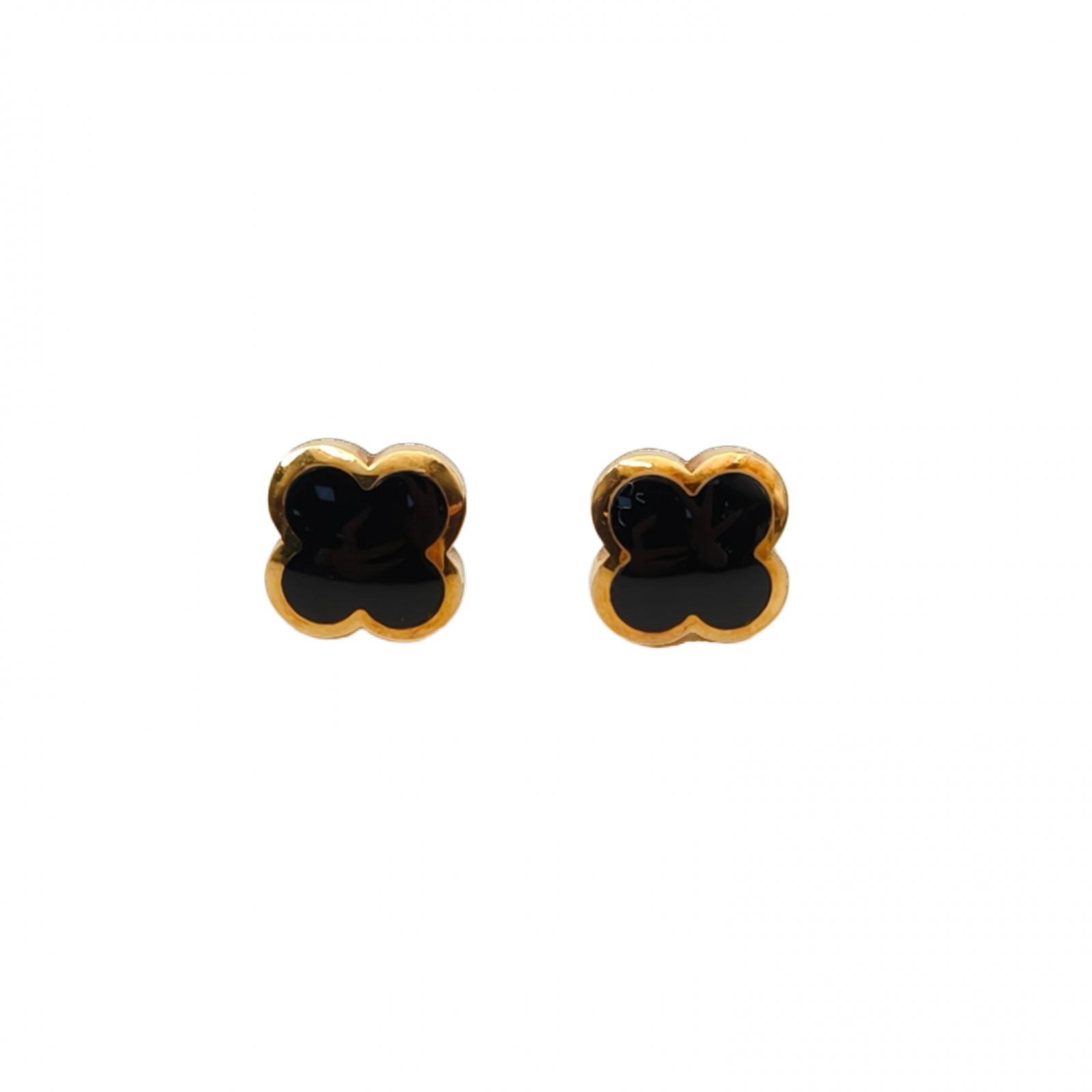 VAN CLEEF&ARPELS Pure Alhambra Collection Black Onyx Yellow Gold 18K Gold,Onyx-Hana Vintage